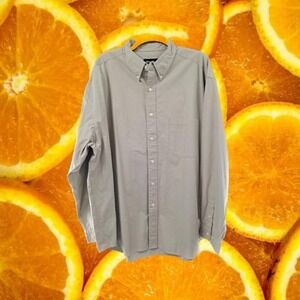Eddie Bauer Button Down Long Sleeve 100% Cotton Size XL‎